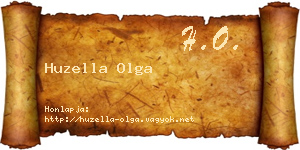 Huzella Olga névjegykártya