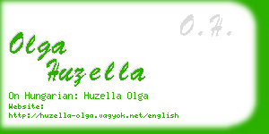 olga huzella business card